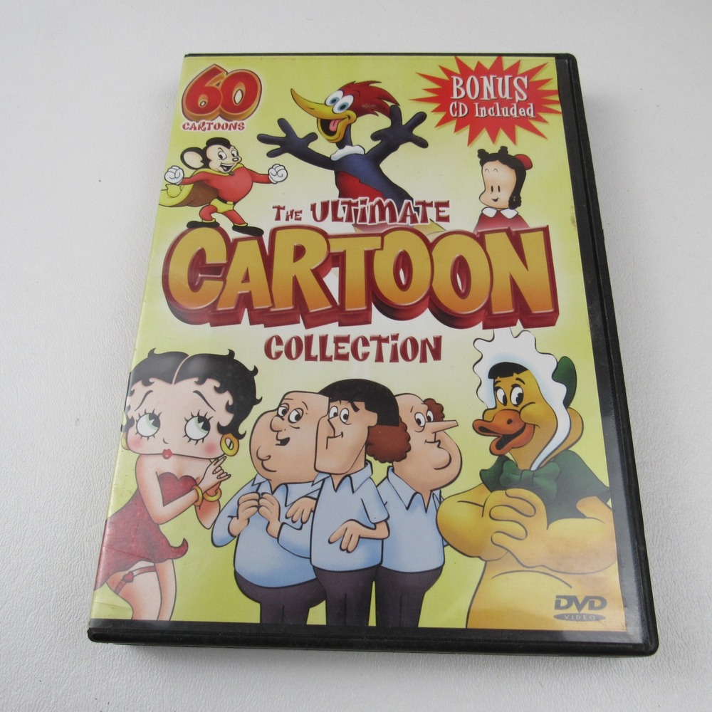 Ultimate Cartoon Collection DVD 60 Cartoons Bonus CD Included